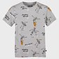 Polera Calavera Niño Gris - Miniatura 1