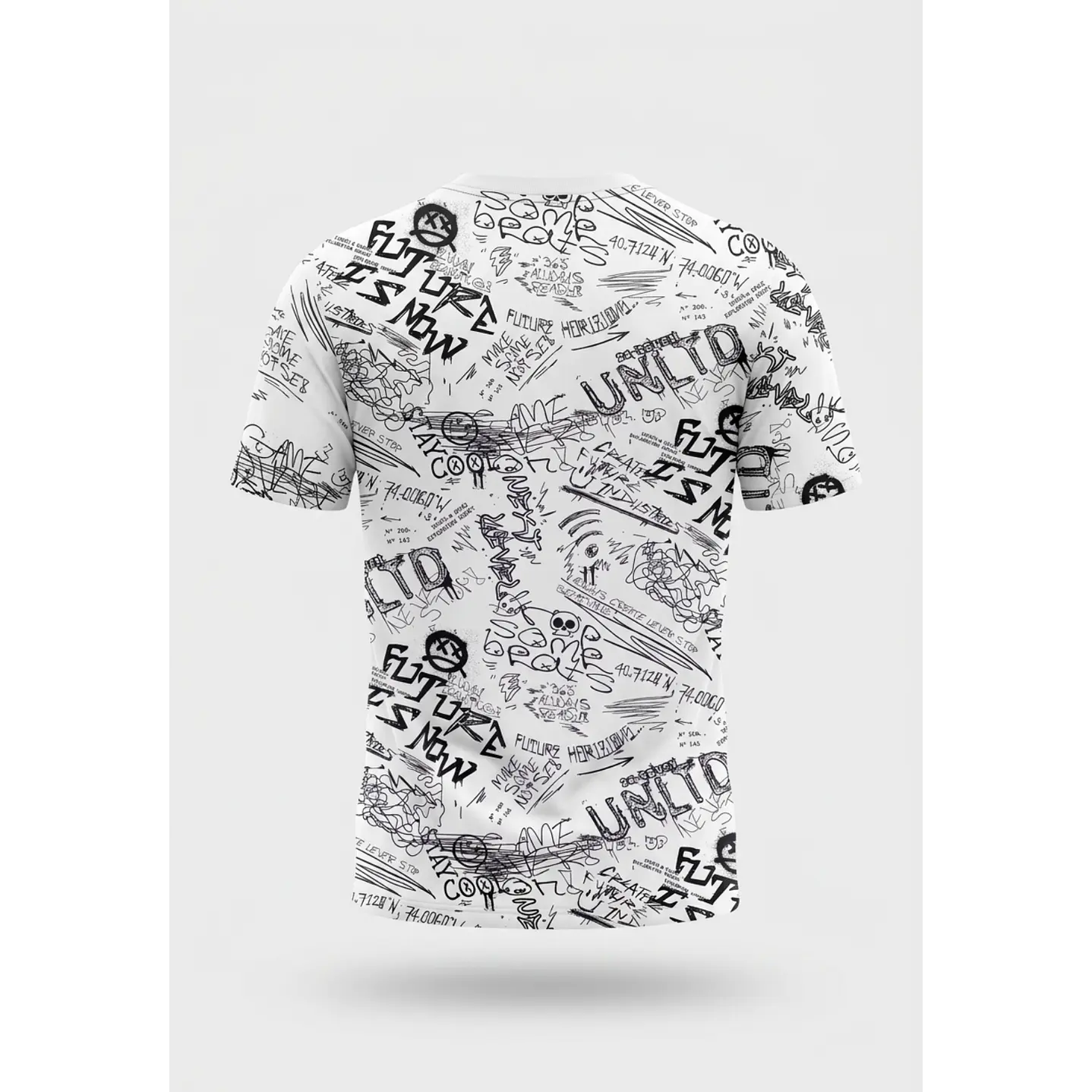 Polera Grafiti Niño Blanco 2
