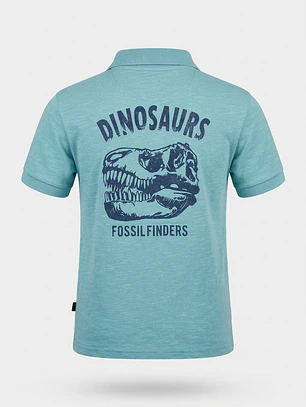 Polera Dino Niño Verde
