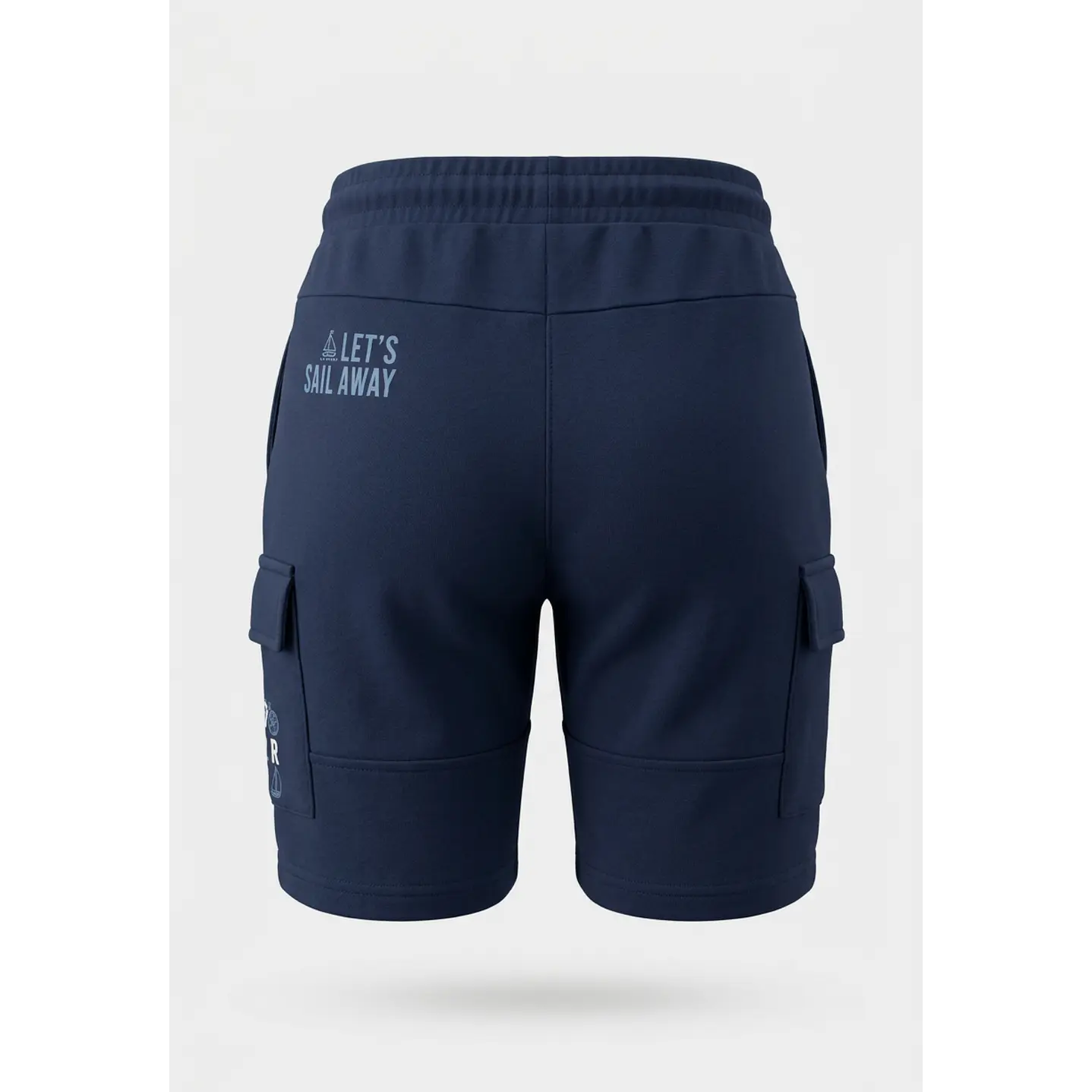 Bermuda Franela Cargo Niño Azul 2