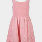 Vestido Panal Algodón Niña Coral - Miniatura 1