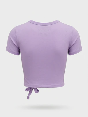 Polera Nudo Niña Lila