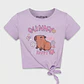 Polera Nudo Niña Lila - Miniatura 1
