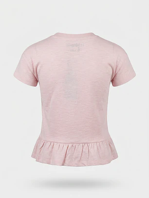 Polera Flor Niña Rosado