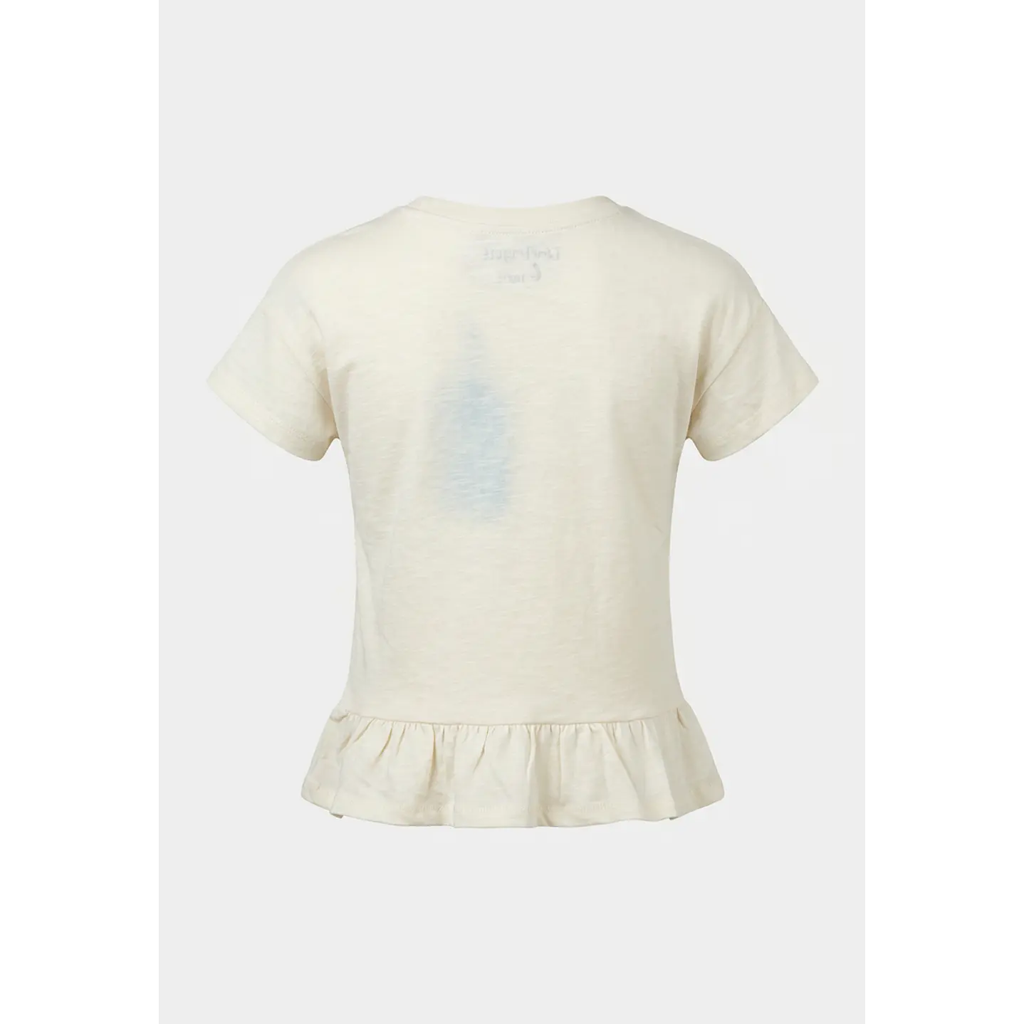 Polera Flor Niña Beige 2