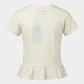 Polera Flor Niña Beige - Miniatura 2