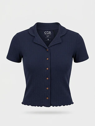 Pijama Pique Mujer Azul