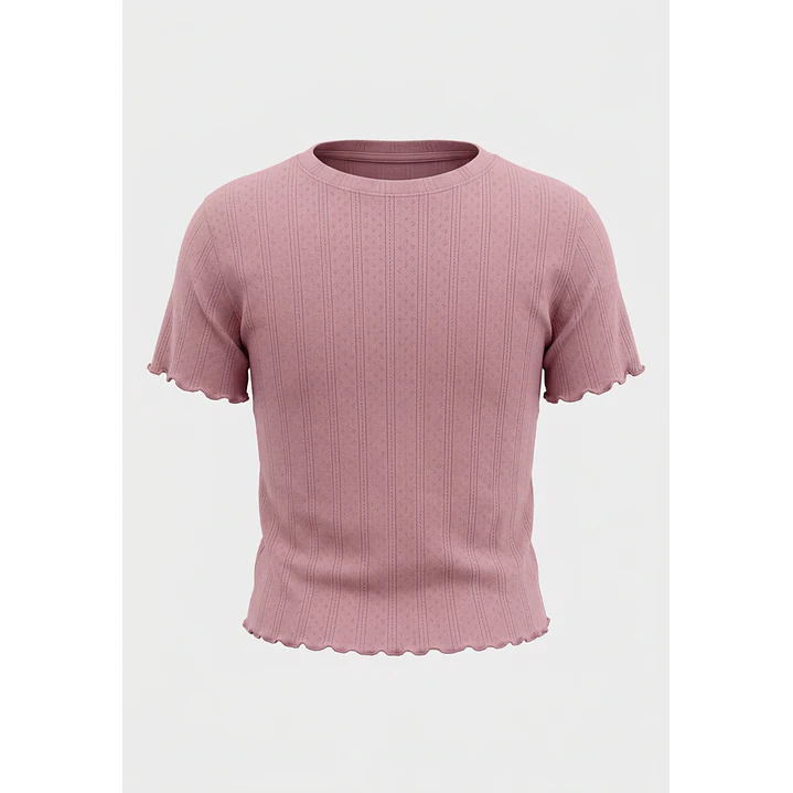 Pijama Textura Mujer Rosado 3