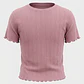 Pijama Textura Mujer Rosado - Miniatura 3