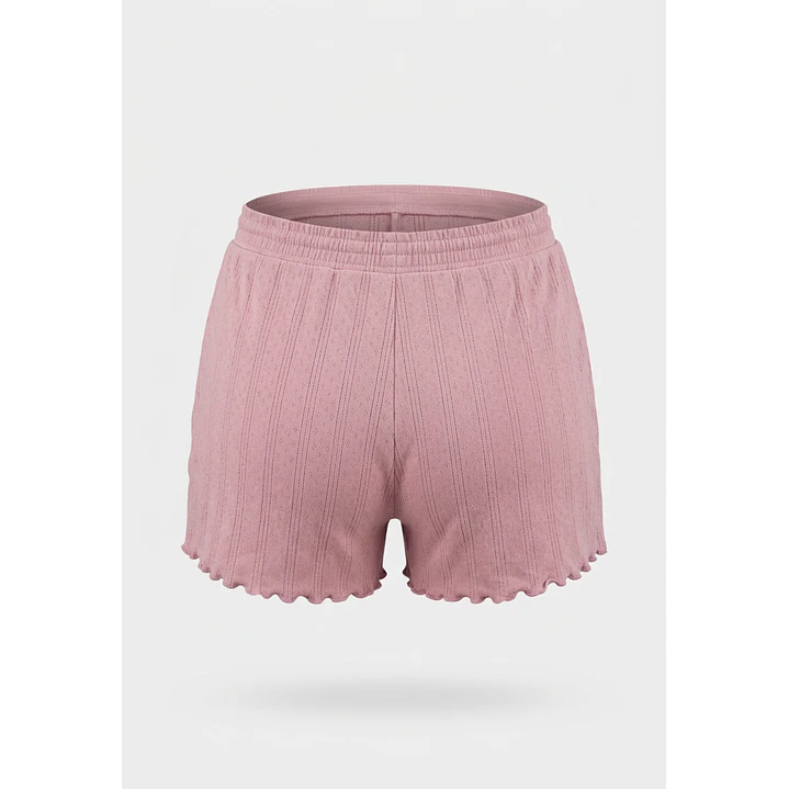Pijama Textura Mujer Rosado 4