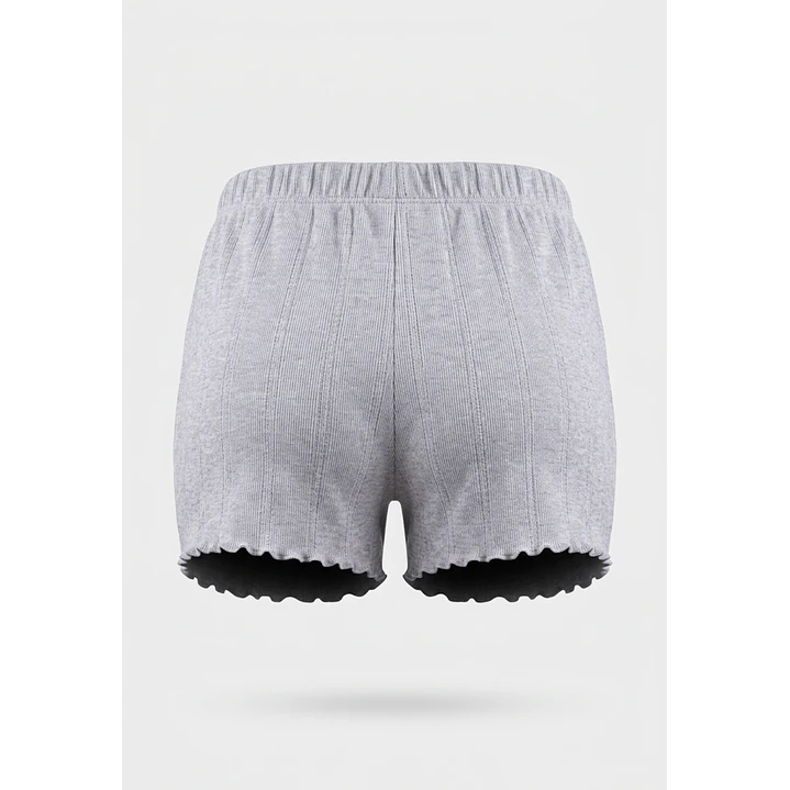 Pijama Textura Mujer Gris 4