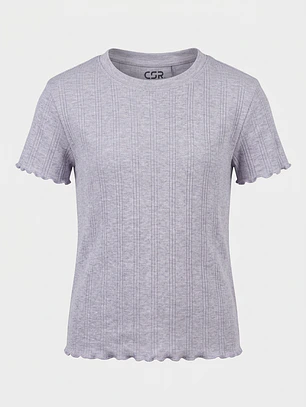 Pijama Textura Mujer Gris