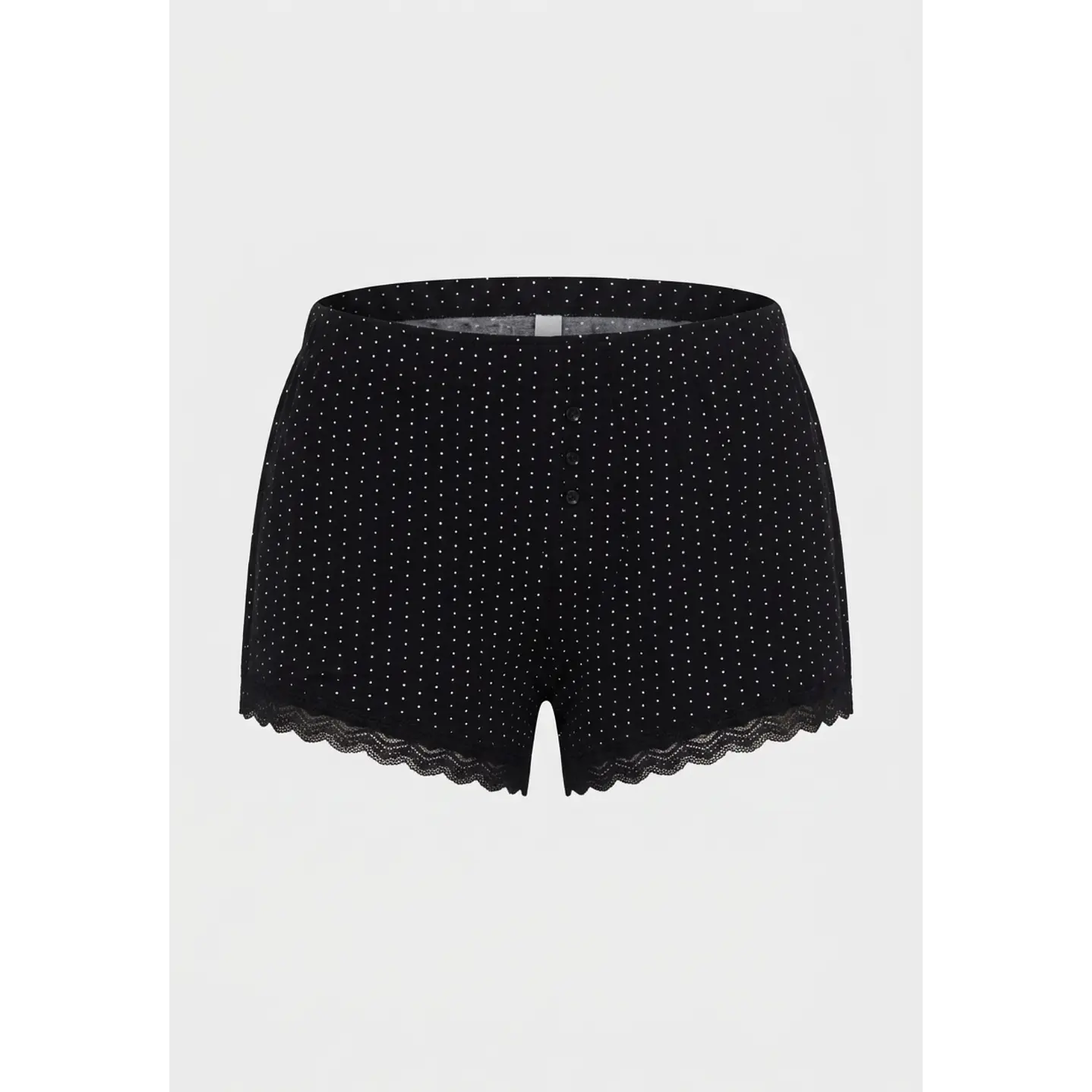 Pijama Corto Punto Mujer Negro 2