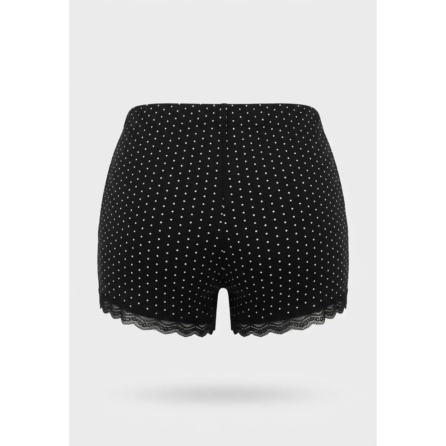 Pijama Corto Punto Mujer Negro 4