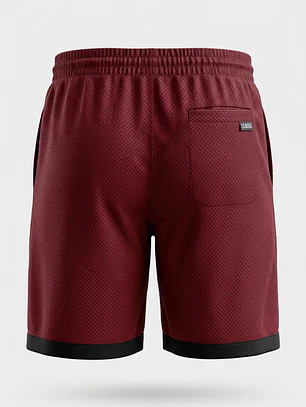 Bermuda Active Parche Hombre Rojo