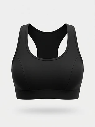 Sosten Deportivo Algodón Mujer Negro