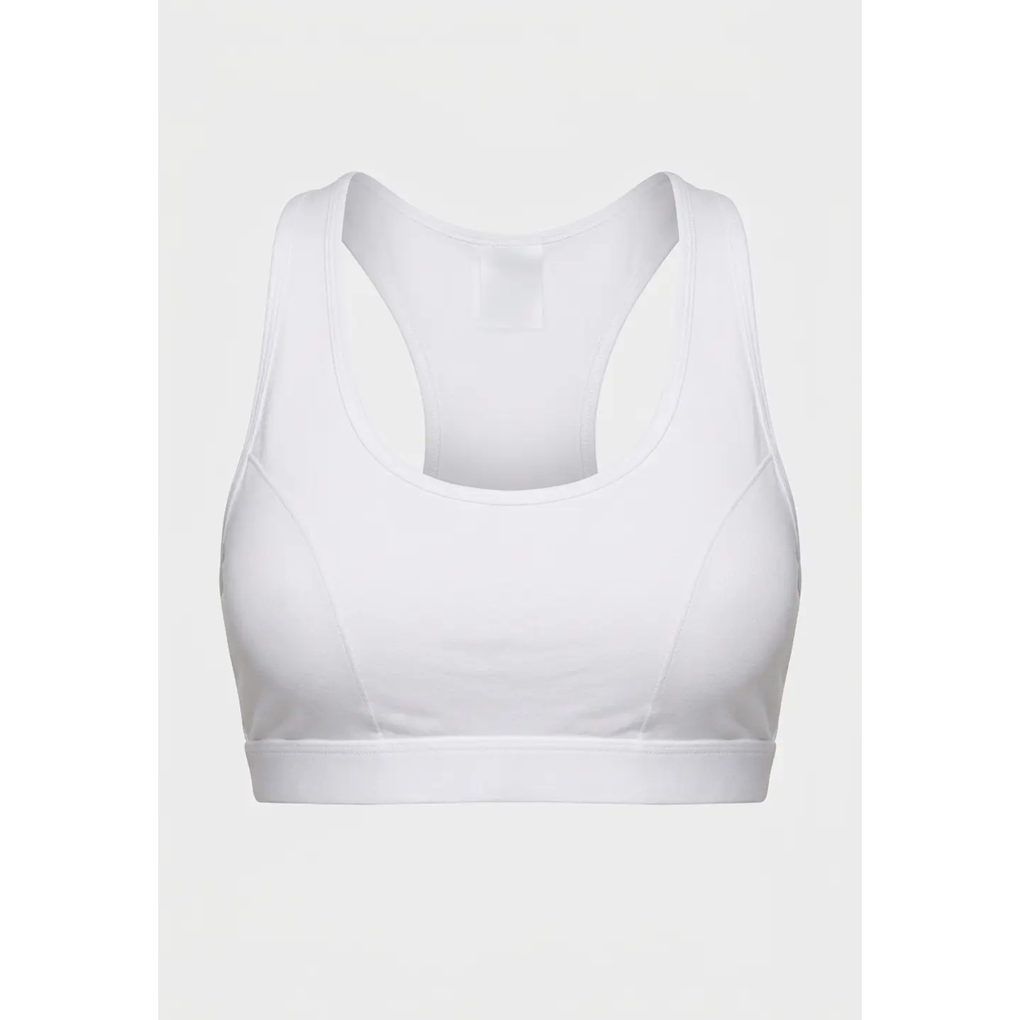 Sosten Deportivo Algodón Mujer Blanco 1