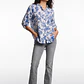 Blusa Botones Mujer Manga 3/4 Azul - Miniatura 3