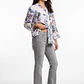 Blusa Botones Mujer Manga 3/4 Blanco - Miniatura 3