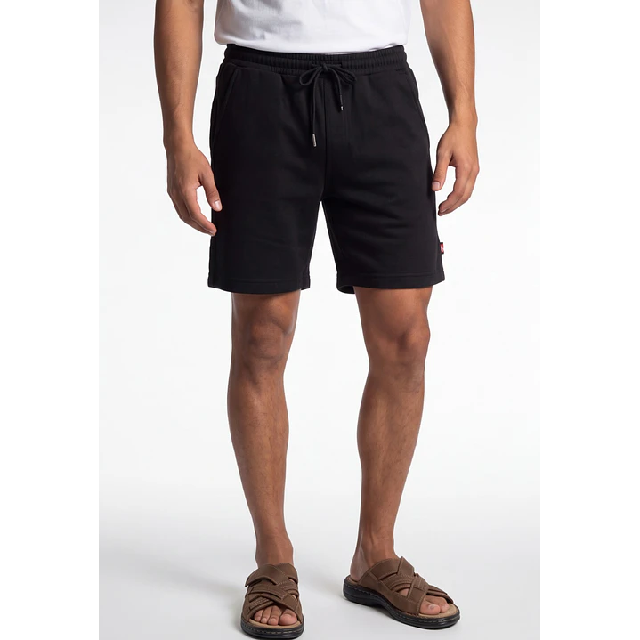 Bermuda Costado 3D Hombre Negro 1