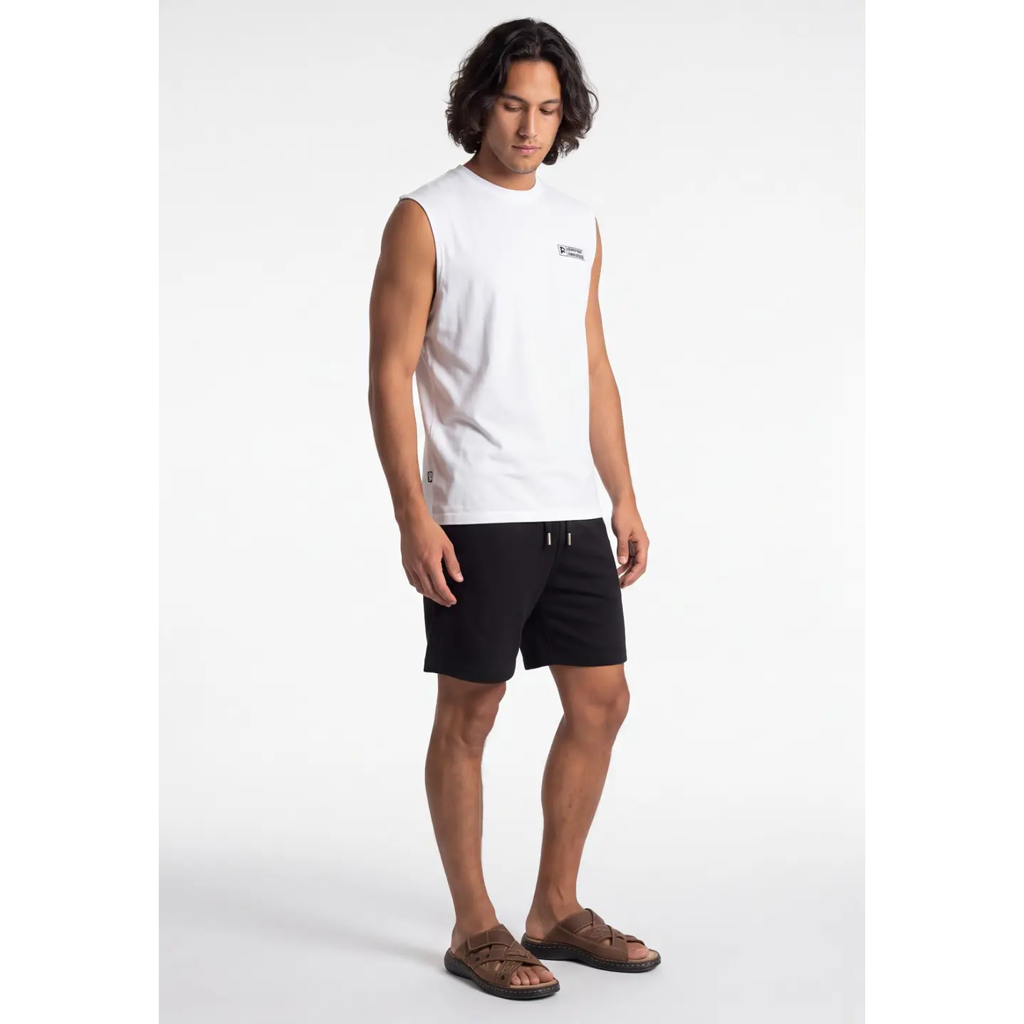 Bermuda Costado 3D Hombre Negro 3