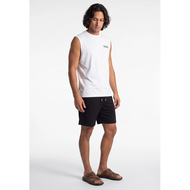 Bermuda Costado 3D Hombre Negro 3