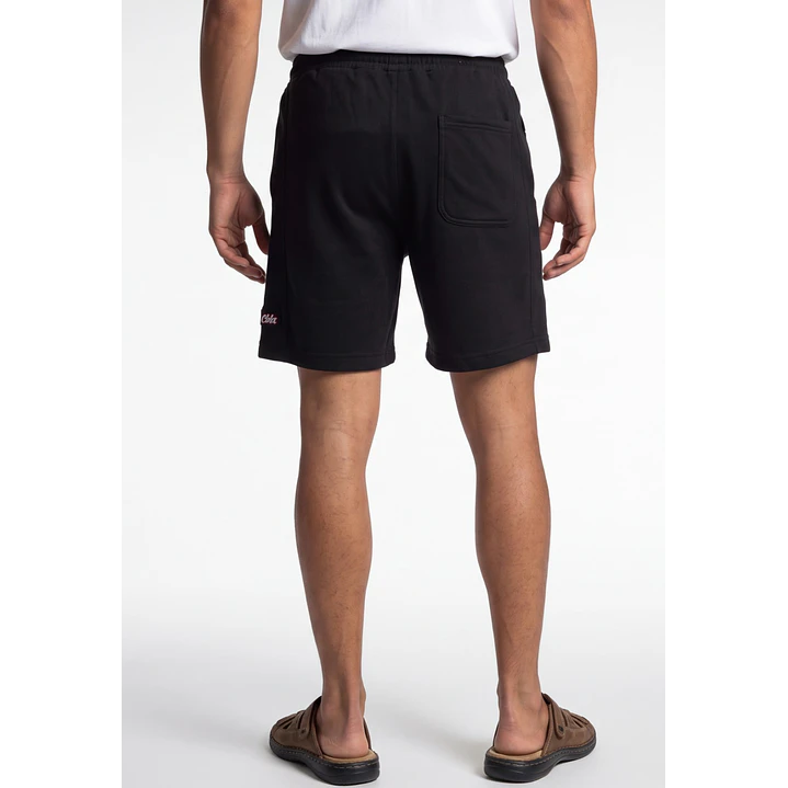 Bermuda Costado 3D Hombre Negro 2