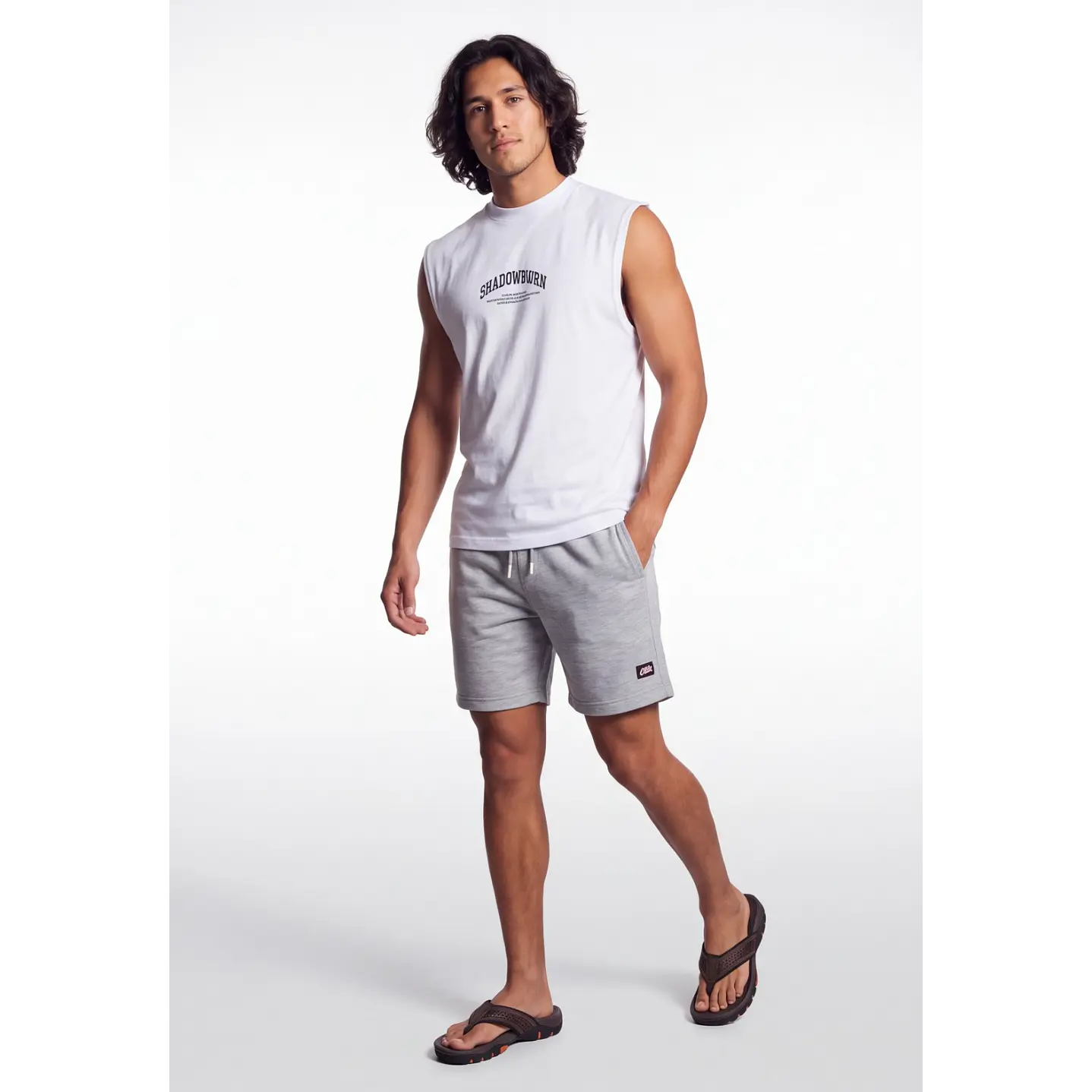 Bermuda Costado 3D Hombre Gris 3