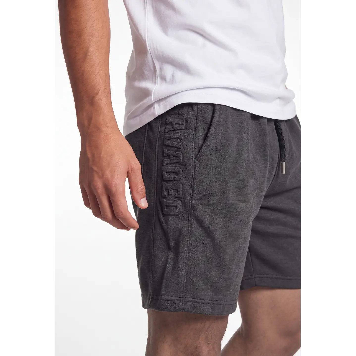 Bermuda Costado 3D Hombre Gris 4