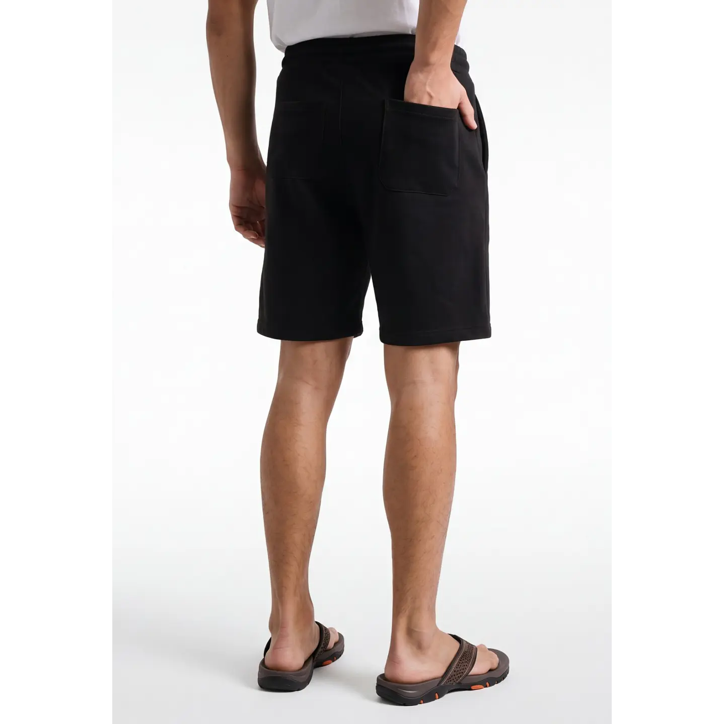 Bermuda Bordado Hombre Negro 2