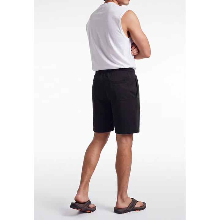 Bermuda Bordado Hombre Negro 2
