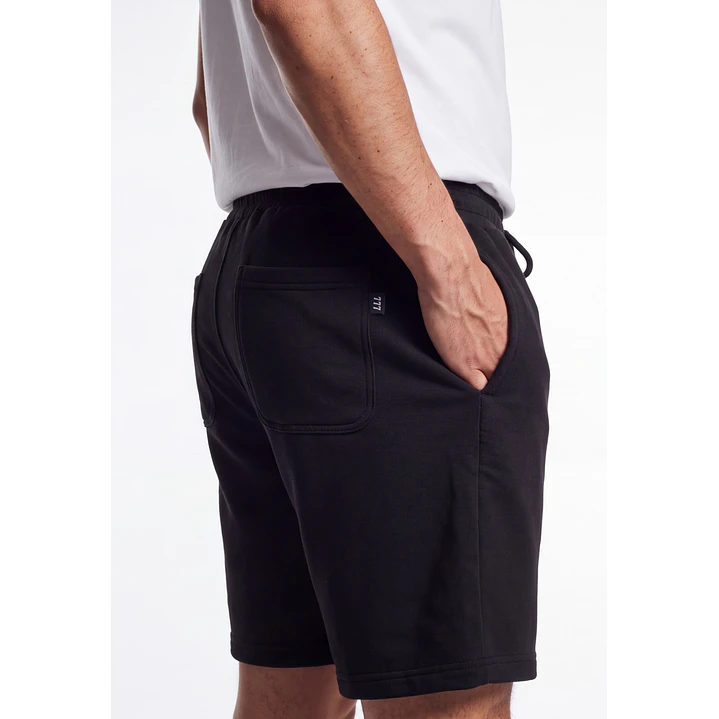 Bermuda Bordado Hombre Negro 4