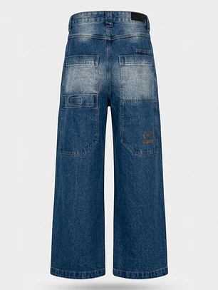 Jeans Lavado Mega Baggy Lolo Azul