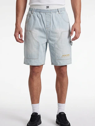 Bermuda Denim Carpintero Hombre Celeste