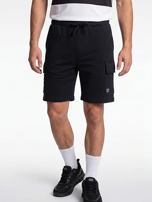 Bermuda Básico Cargo Hombre Negro