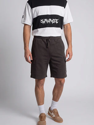 Bermuda Básico Cargo Hombre Café