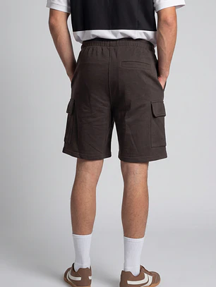 Bermuda Básico Cargo Hombre Café