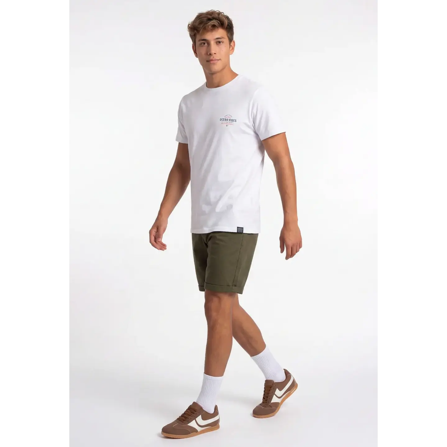 Bermuda Básico Hombre Verde 3