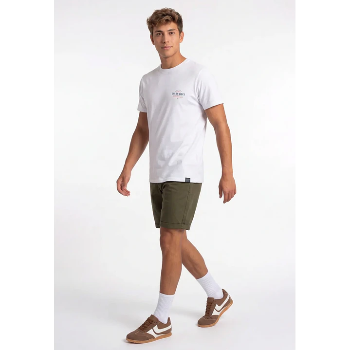 Bermuda Básico Hombre Verde 3