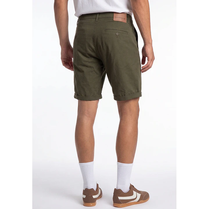 Bermuda Básico Hombre Verde 2