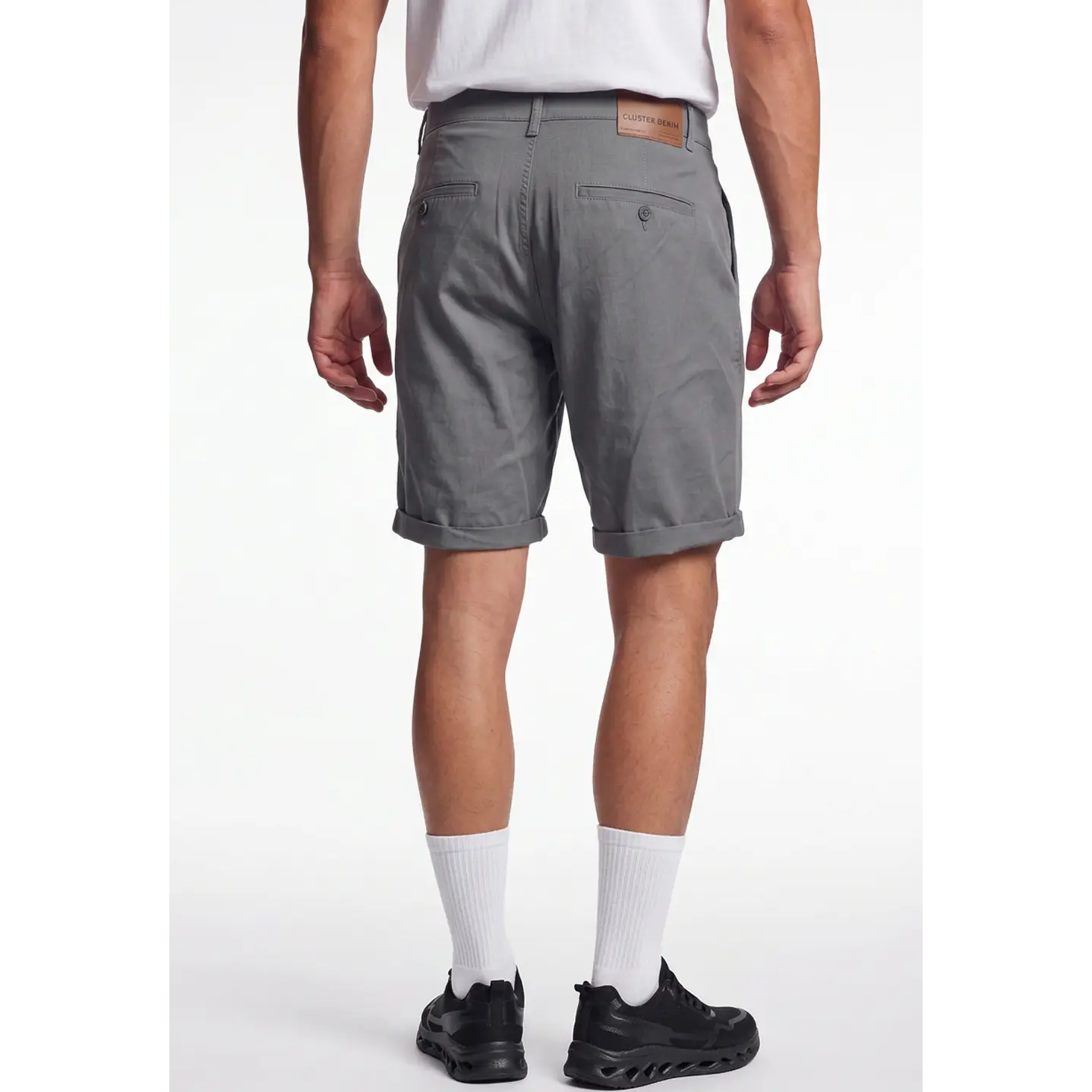 Bermuda Básico Hombre Gris 2