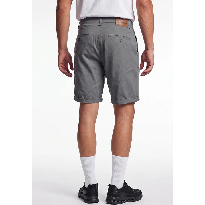 Bermuda Básico Hombre Gris 2