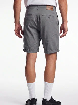 Bermuda Básico Hombre Gris