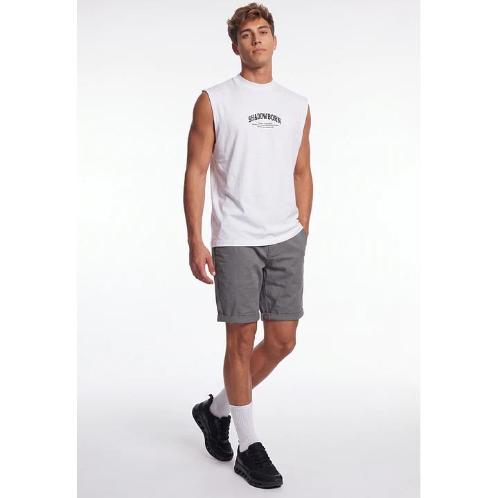 Bermuda Básico Hombre Gris 3