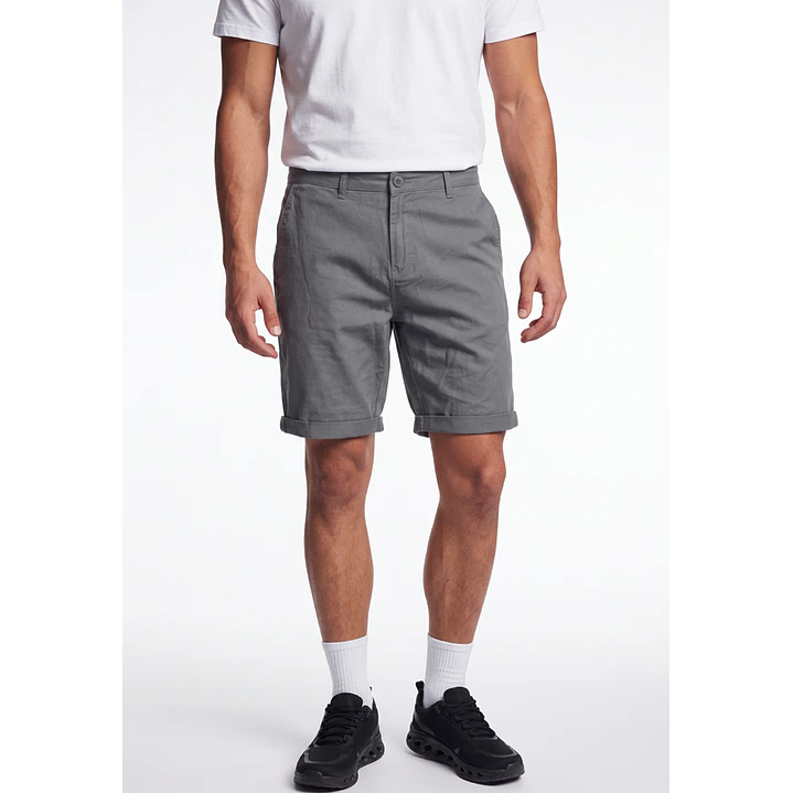 Bermuda Básico Hombre Gris 1