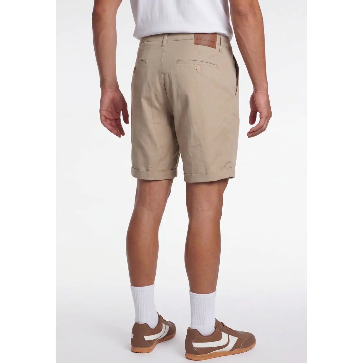 Bermuda Básico Hombre Beige 2
