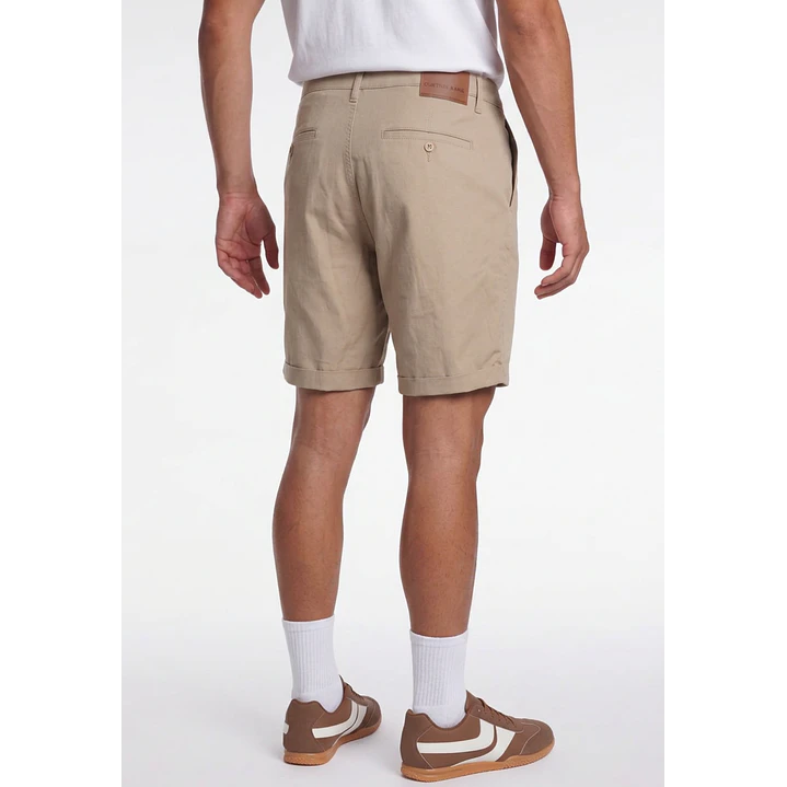 Bermuda Básico Hombre Beige 2