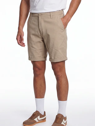 Bermuda Básico Hombre Beige