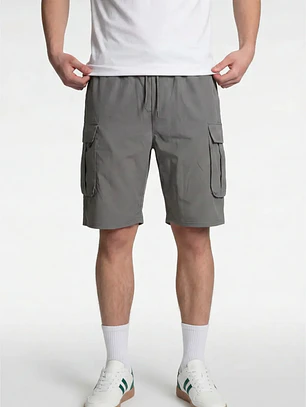 Bermuda Cargo Hombre Gris