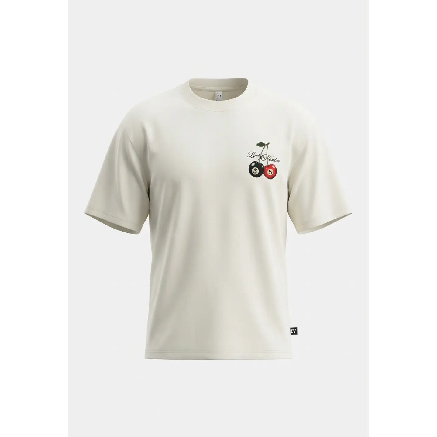 Polera Lucky Number Lolo Blanco 2